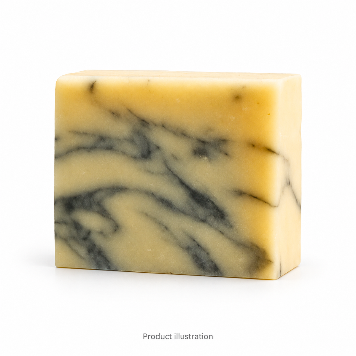 The Standard soap bar: product illustration with a clean studio background. Not a genuine product photograph.